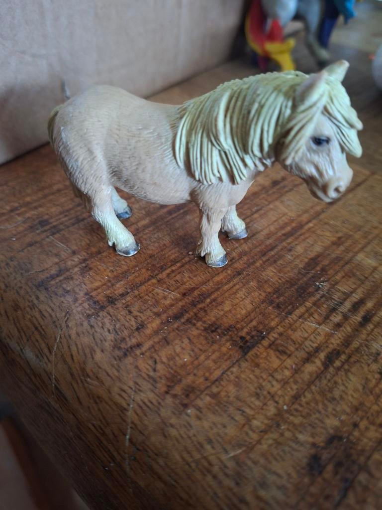 Schleich schetlander uit 1995, Verzamelen, Dierenverzamelingen, Ophalen of Verzenden, Zo goed als nieuw, Paard, Beeldje of Figuurtje