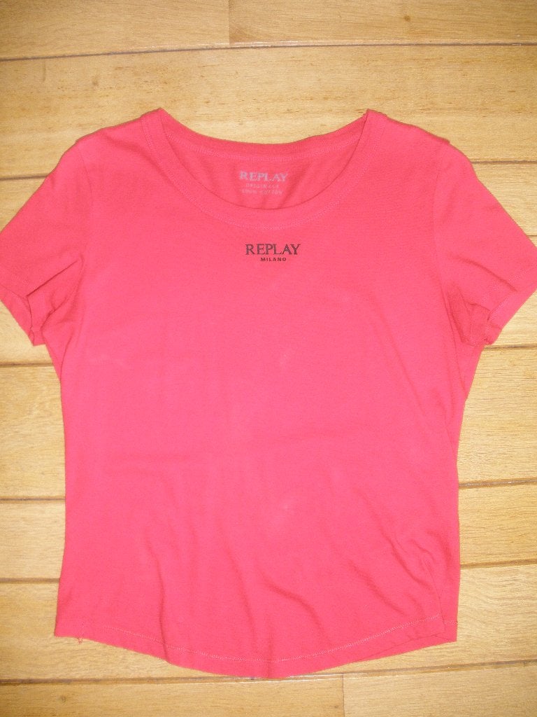 Replay t- shirt rood maat S, Replay, Ophalen of Verzenden, Zo goed als nieuw, Korte mouw