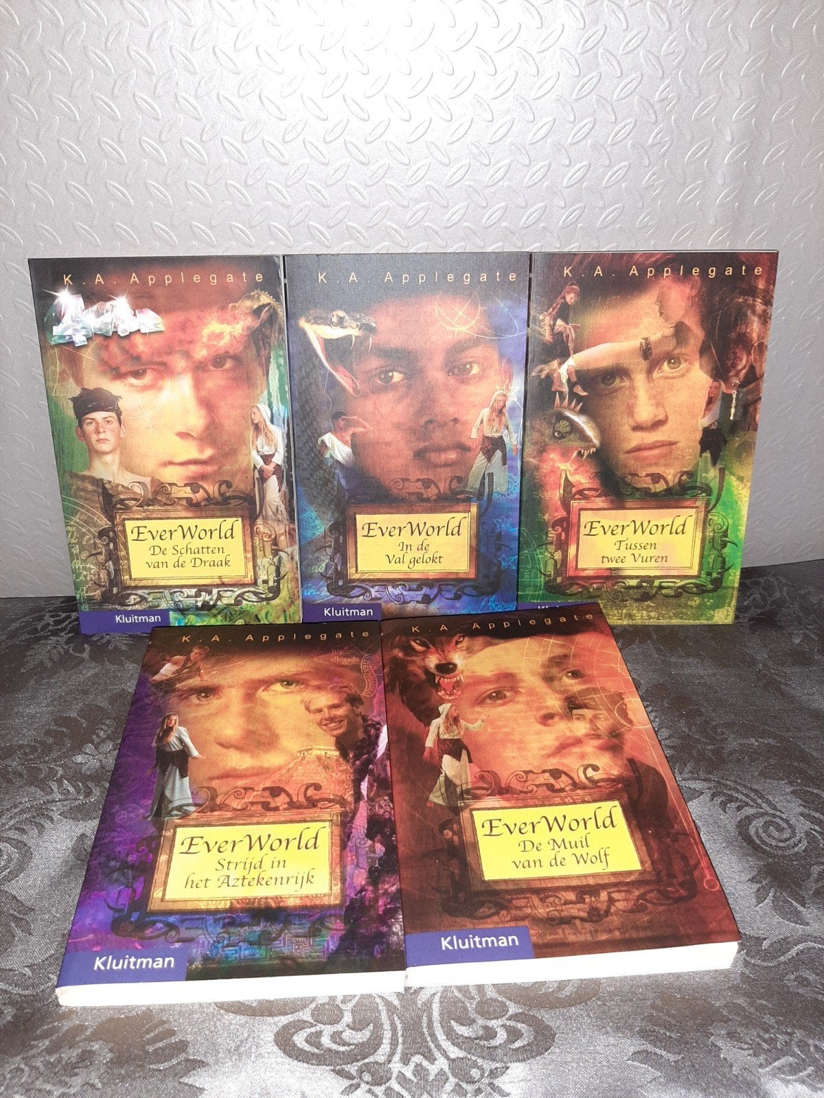 EverWorld boekenreeks K.A. Applegate (5 delen), Boeken, Ophalen of Verzenden, Zo goed als nieuw