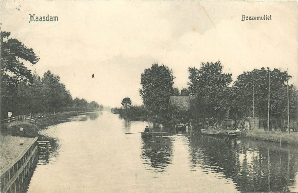 701-098-007 Maasdam Boezemvliet, Verzamelen, Ophalen of Verzenden, Voor 1920, Zuid-Holland