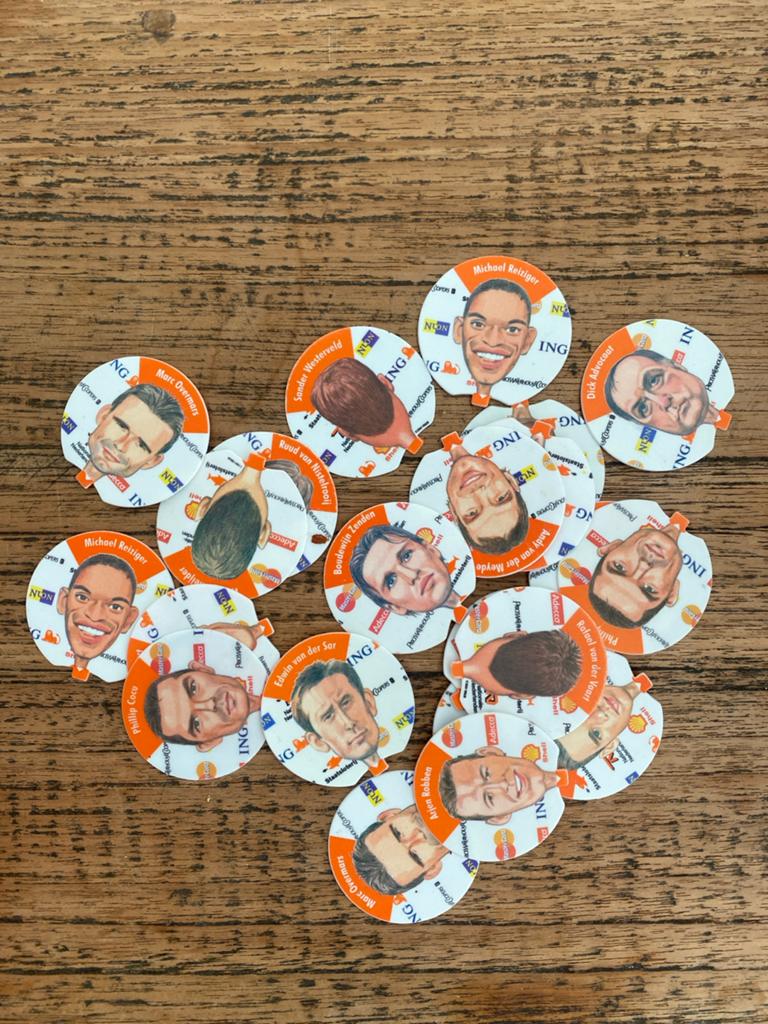 Koppiez Oranje Nederlands Elftal Flippo's, Ophalen of Verzenden, Verzameling