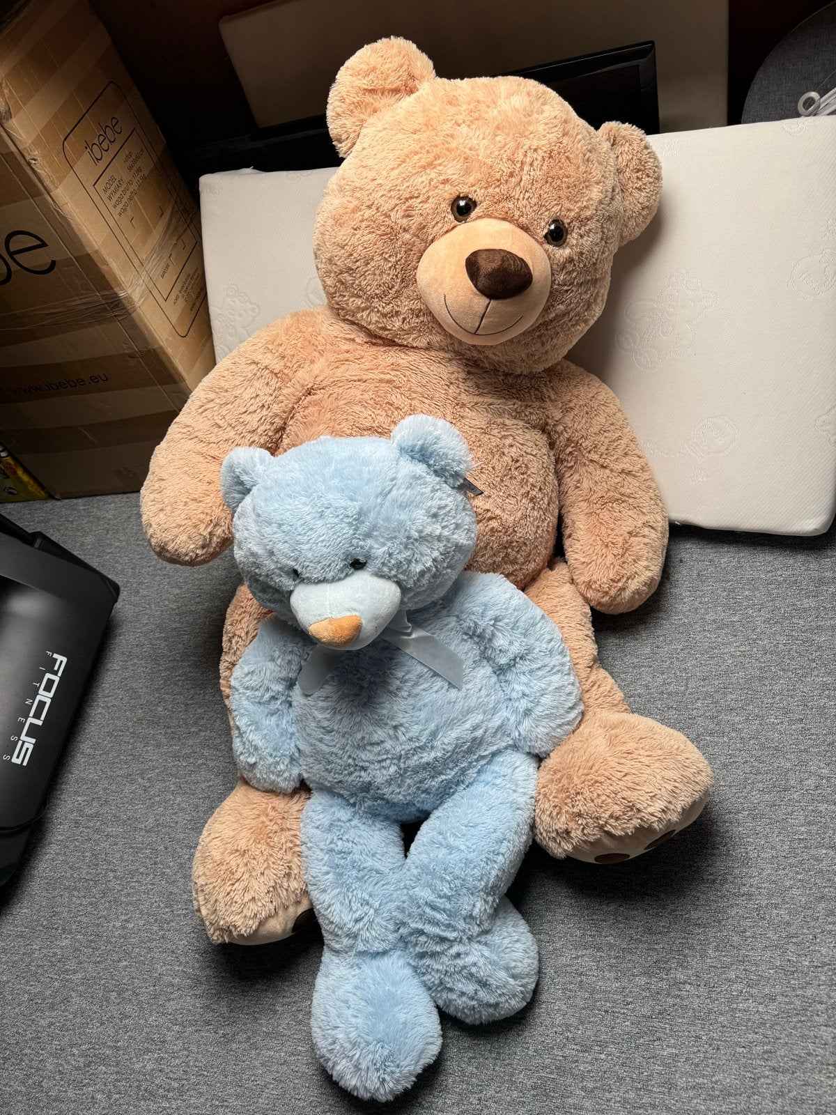 Grote en kleine teddybeer - Zo goed als nieuw, Kinderen en Baby's, Beer, Ophalen of Verzenden, Zo goed als nieuw, Meerkleurig