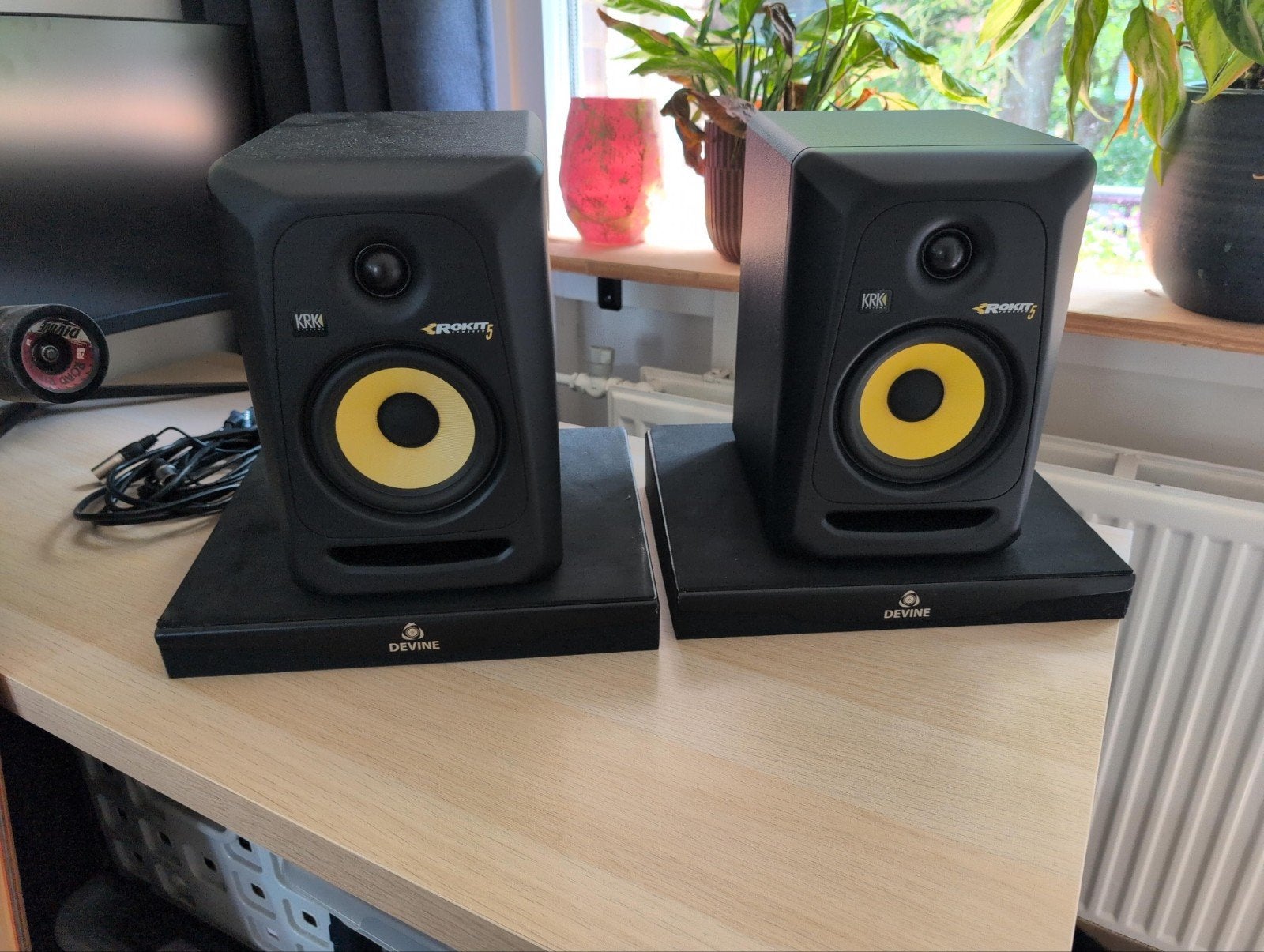 KRK Rokit 5 G3 set in goede staat, Ophalen, Studiomonitor, Inclusief kabels, Zo goed als nieuw