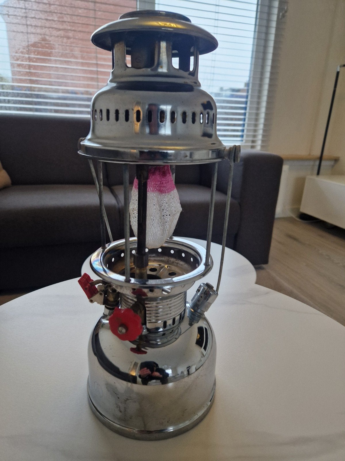 petroleum lamp te koop, Ophalen