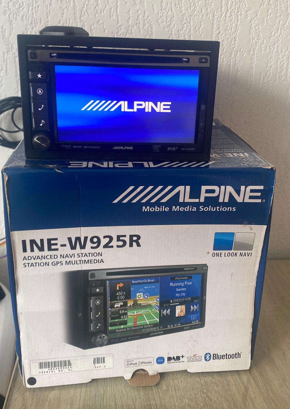 ////Alpine DAB+ apple radio navigatie, Ophalen of Verzenden, Gebruikt