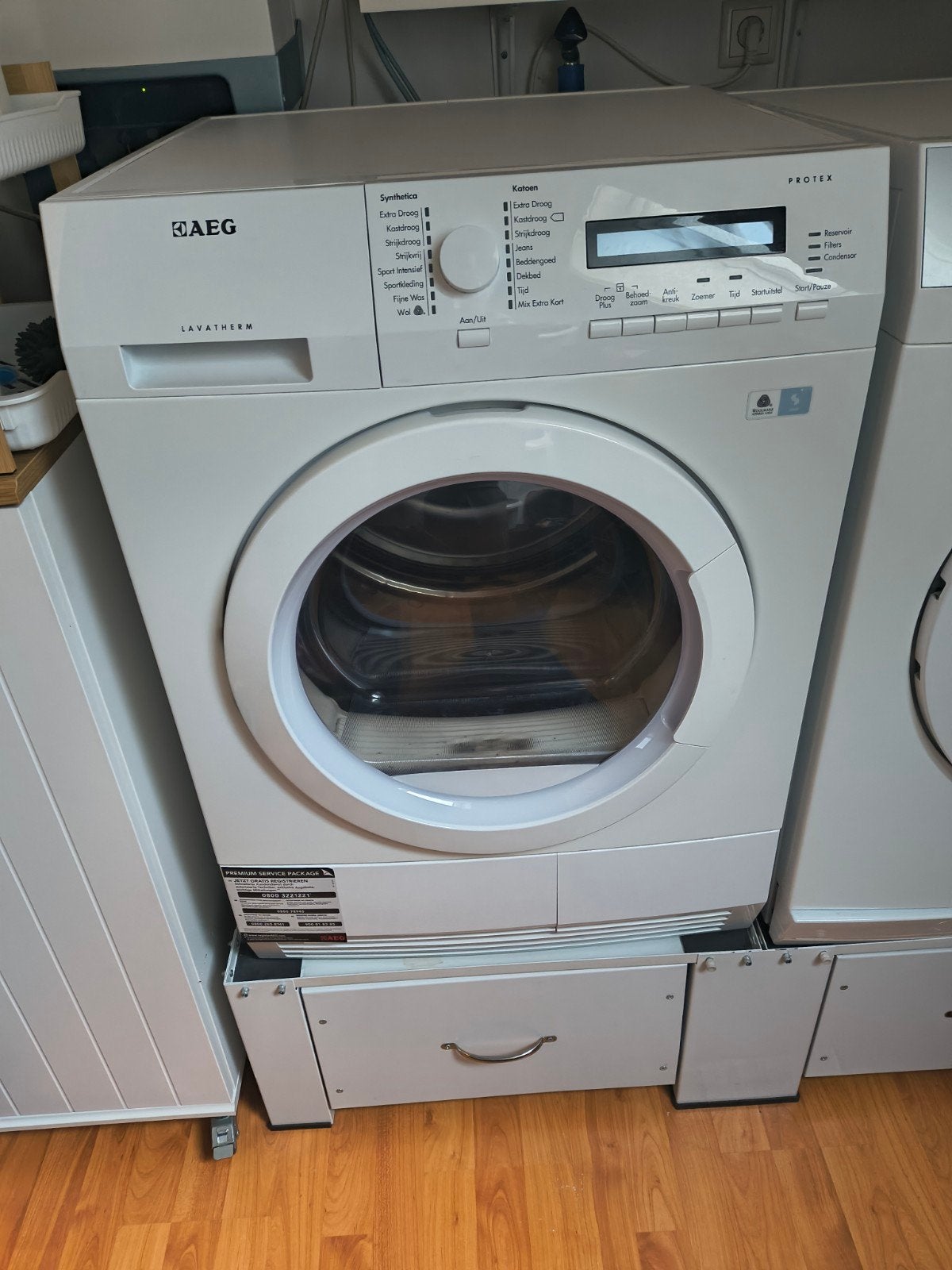 AEG Lavatherm droger, Witgoed en Apparatuur, Wasmachines, Zo goed als nieuw, 6 tot 8 kg, 85 tot 90 cm, 1200 tot 1600 toeren, Ophalen