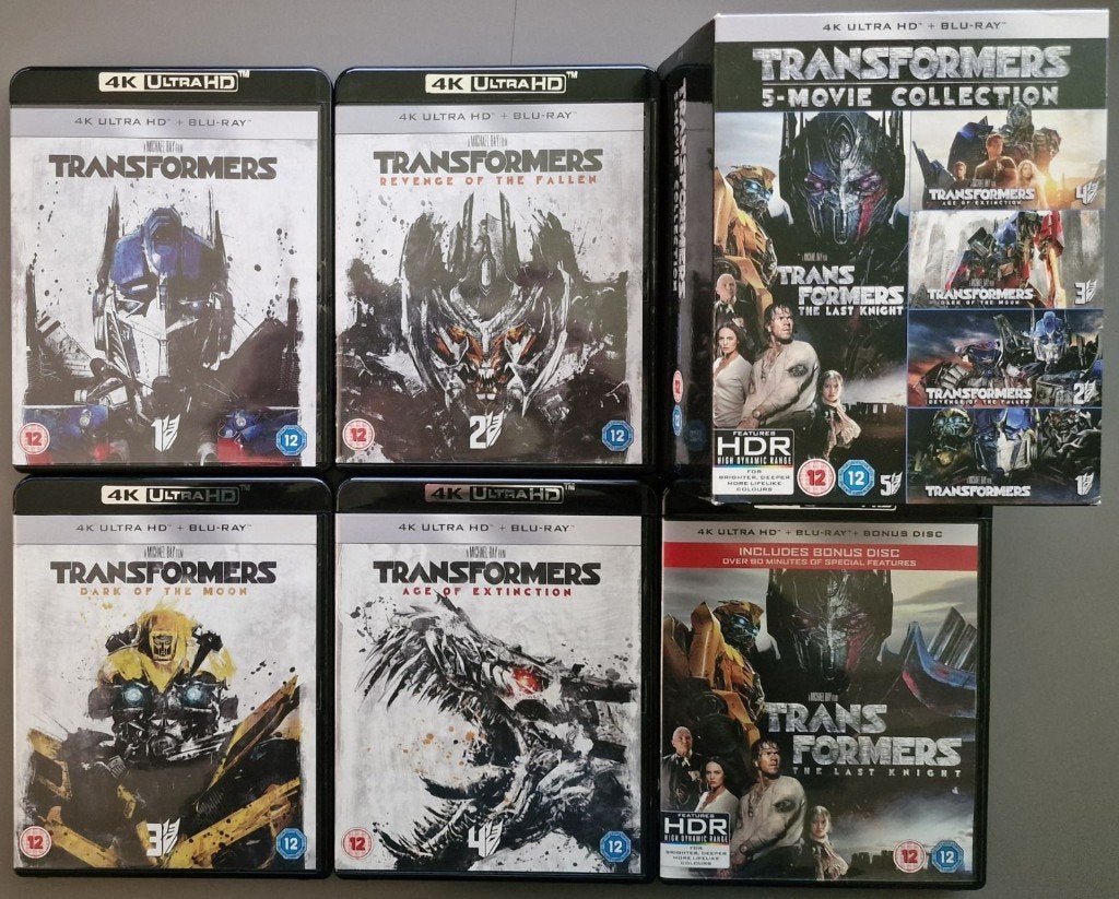 Transformers 5 movie Collection - 4K + BR - NL ondertiteld, Cd's en Dvd's, Engels, Verzenden, Nederlands, Boxset