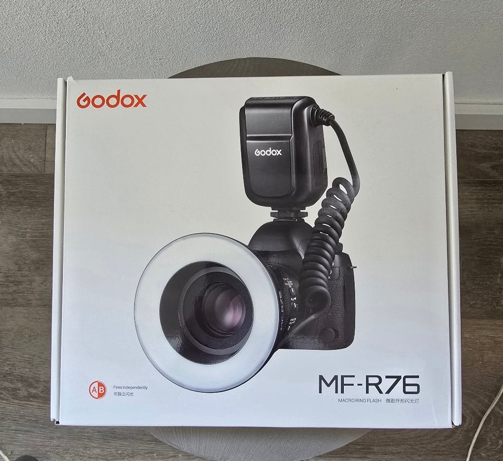 Macro ring flash Godox MF-R76, Audio, Tv en Foto, Ophalen of Verzenden, Nieuw, Godox