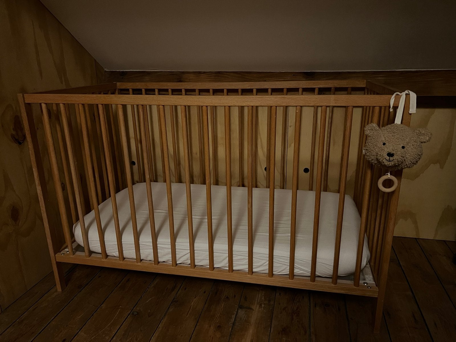 Ikea babybedje met organic cotton matrasje, Ophalen, Gebruikt, 70 tot 85 cm, 140 tot 160 cm