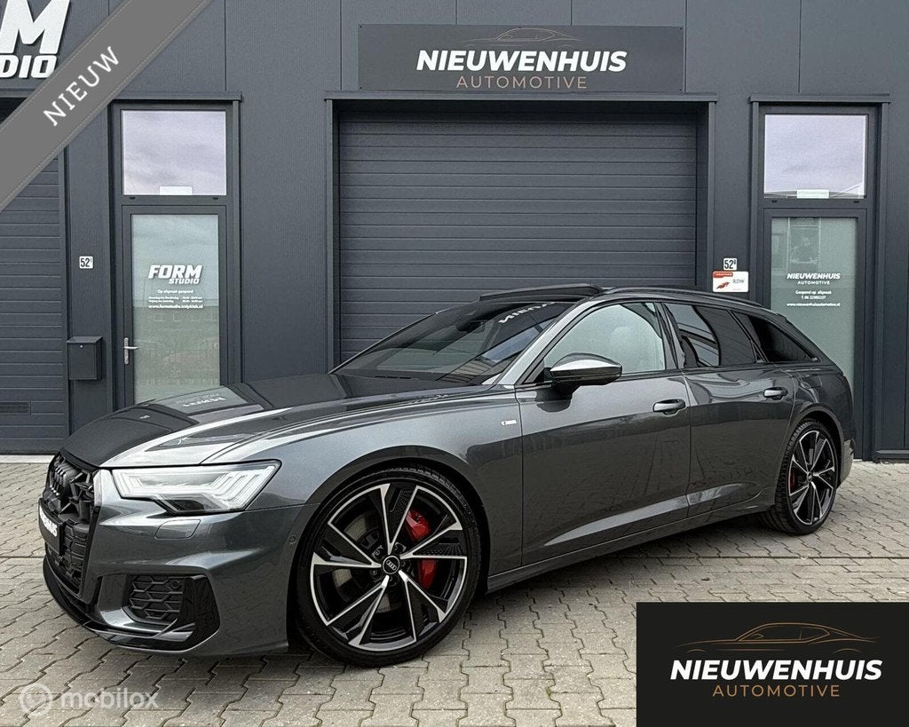 Audi A6 Avant 55TFSIe quattro Competition Pano l RS lMatrix, Auto's, Audi, Automaat, Gebruikt, Zwart, 4 cilinders