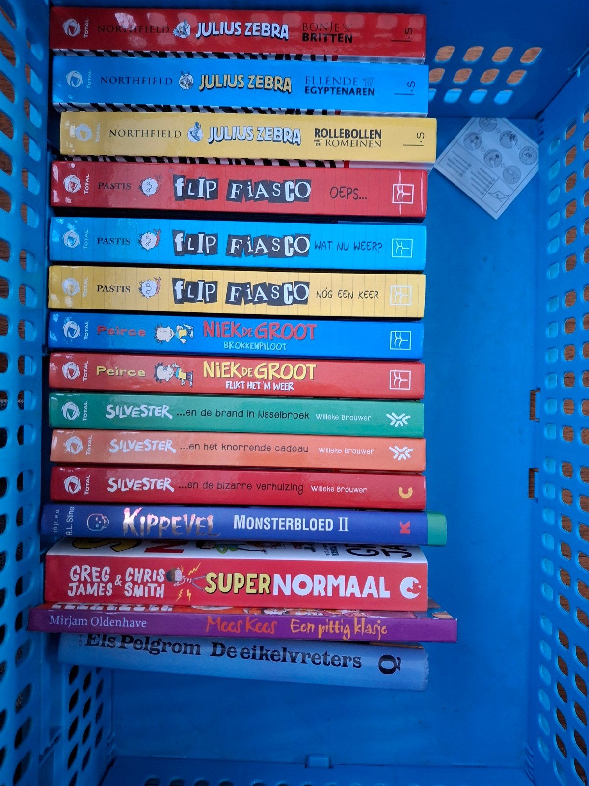 kinderboeken (15 stuks) flip fiasco julius zebra niek groot, Ophalen of Verzenden, Gelezen, Diverse auteurs, Fictie