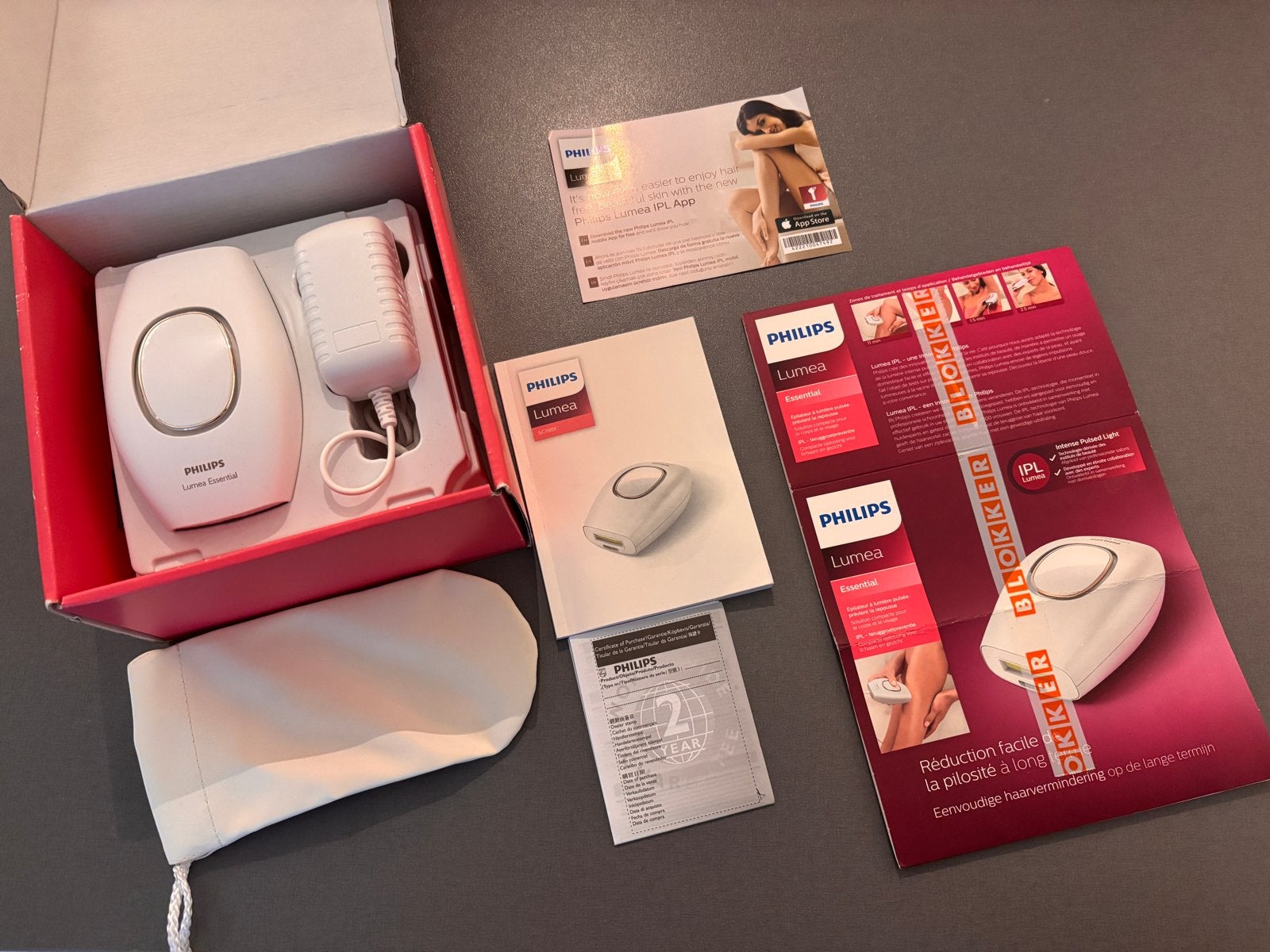 Philips Lumea Essential IPL ontharingsapparaat, Ophalen of Verzenden, Zo goed als nieuw, Overige typen
