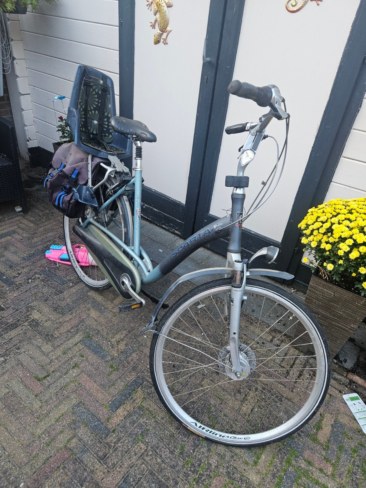 Sparta fiets met kinderzitjes - Opknapper, Ophalen, Sparta, Versnellingen, Trommelrem