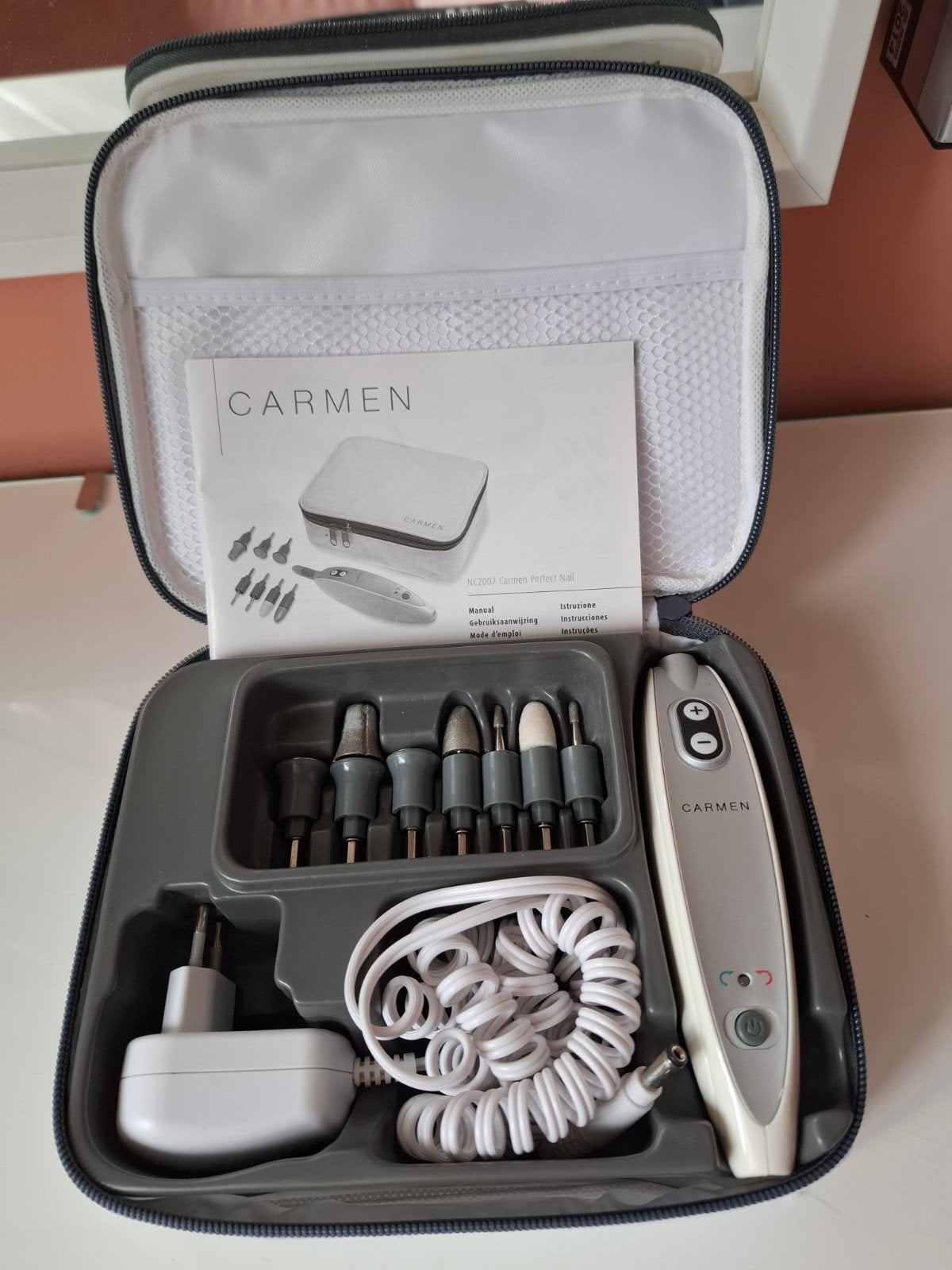 Carmen Perfect Nail NC2007 Manicure/Pedicure Set, Witgoed en Apparatuur, Ophalen of Verzenden, Zo goed als nieuw, Overige typen
