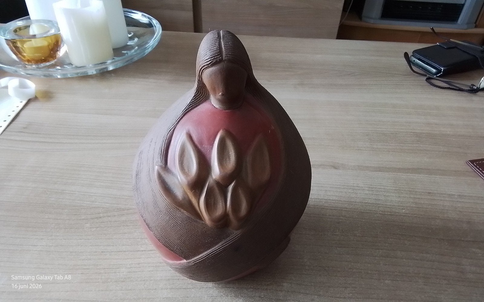 Peruaanse Volkskunst Beeld - Moeder en Kind - 25 cm, Ophalen of Verzenden