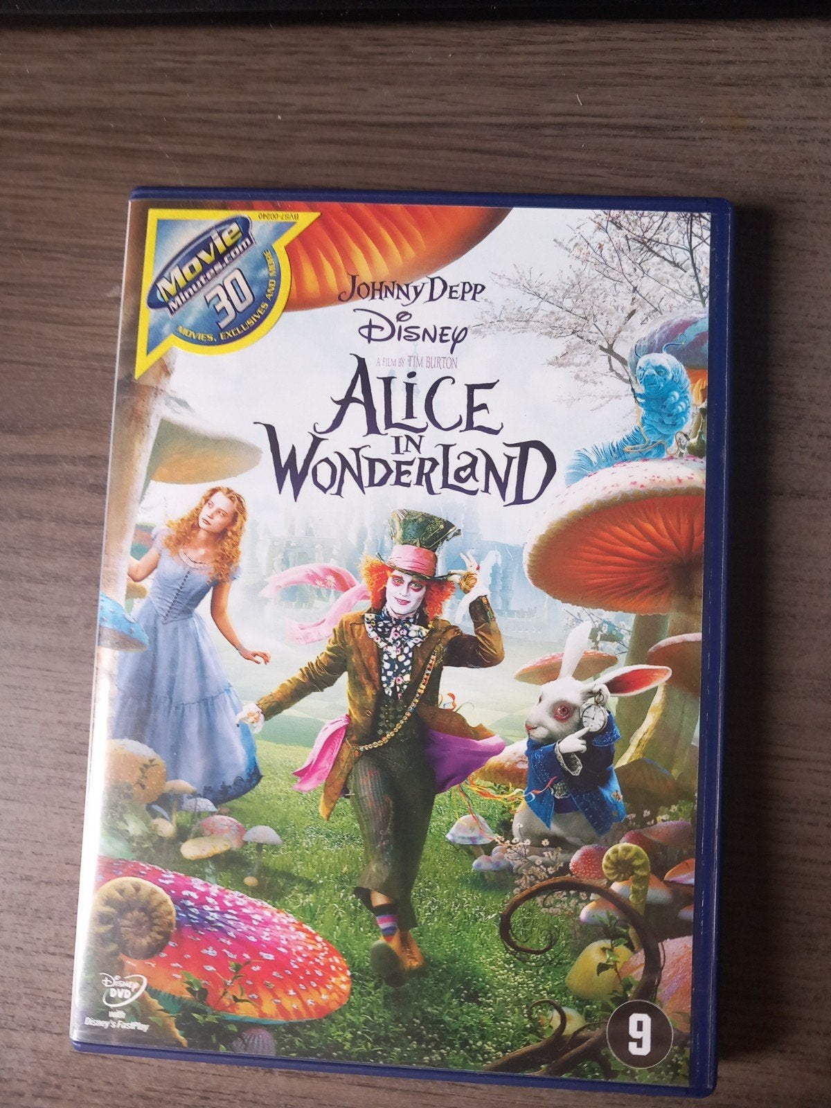 Alice in Wonderland DVD - Disney film van Tim Burton, Avontuur, Gebruikt, Vanaf 9 jaar, Ophalen of Verzenden