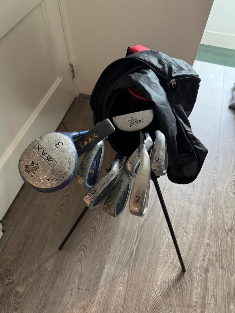 Kinder golfclubs met tas - Complete set voor jonge golfers, Sport en Fitness, Golf, Ophalen, Gebruikt, Set, Overige merken