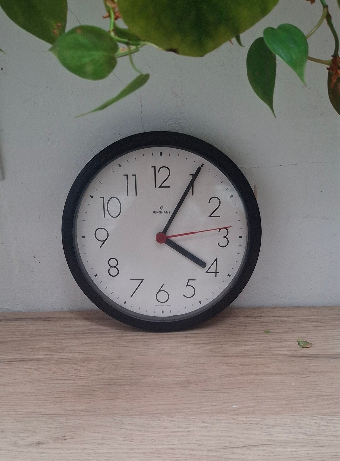 Ronde vintage Junghans quarts keukenklok., Ophalen of Verzenden, Gebruikt
