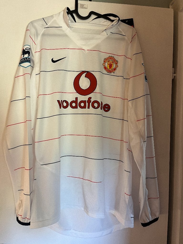 Man united derde-shirt 2003/04 Longsleeve Maat L CR7, Maat L, Ophalen of Verzenden, Zo goed als nieuw, Shirt