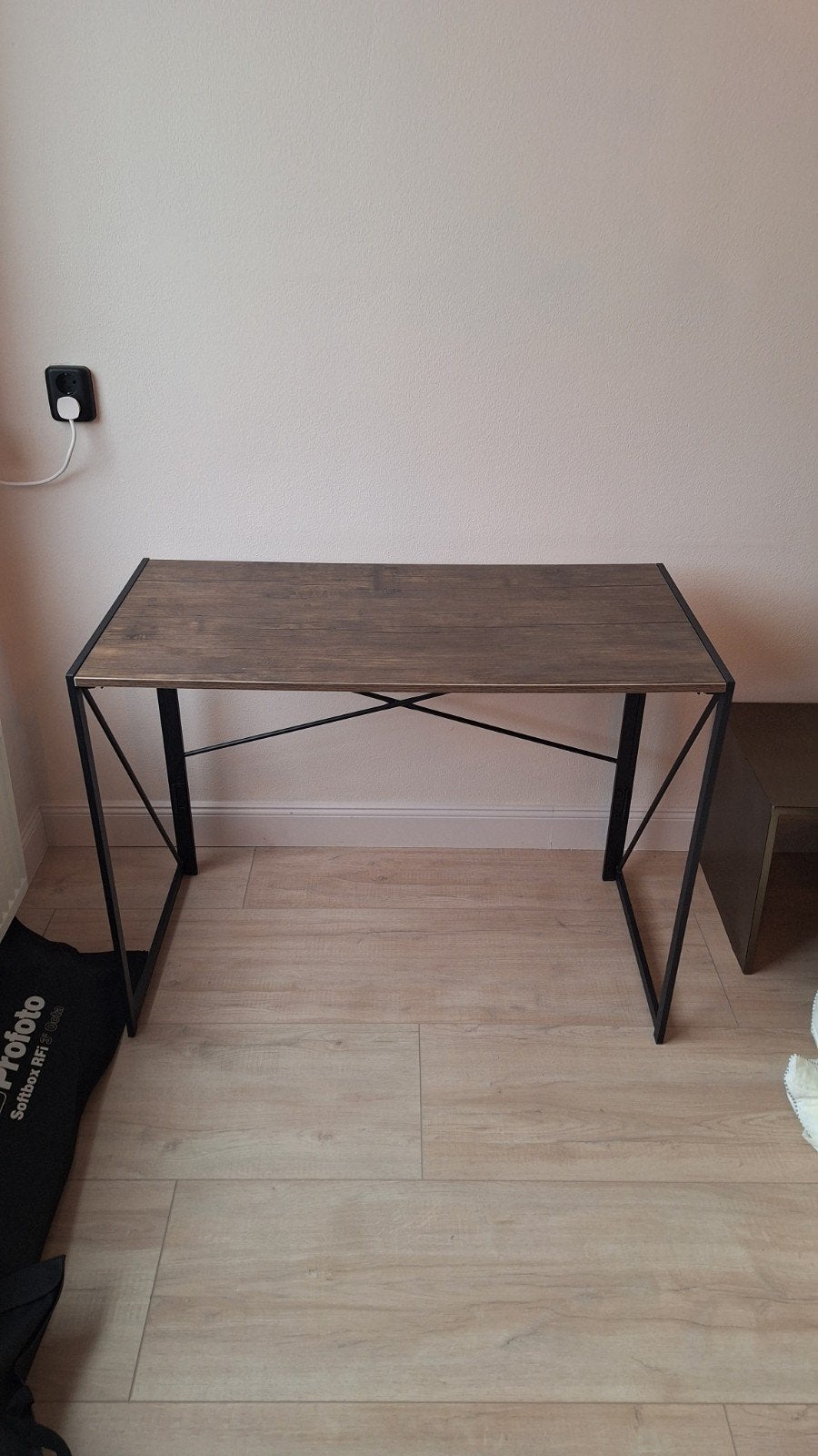 Intirilife Inklapbare Tafel 100x49x75 cm - Bruin/Zwart, Huis en Inrichting, Tafels | Eettafels, Gebruikt, 100 tot 150 cm, Industrieel, Modern, Praktisch