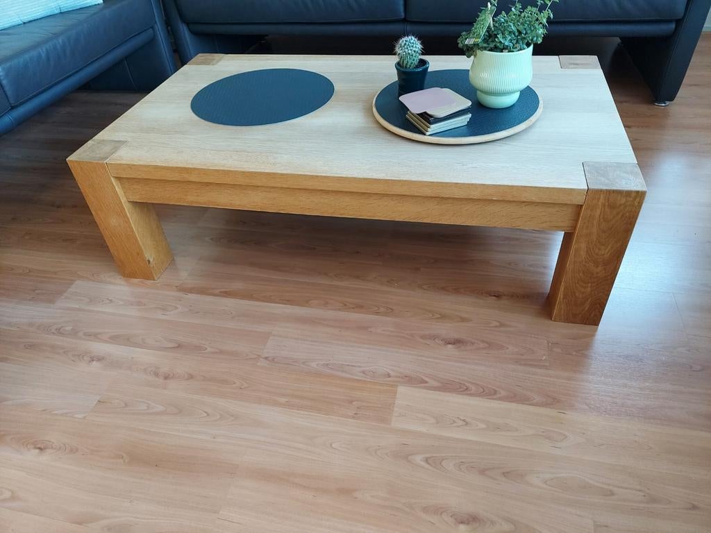 Salontafel, Huis en Inrichting, Tafels | Salontafels, Gebruikt, 50 tot 75 cm, Eikenhout, Ophalen of Verzenden