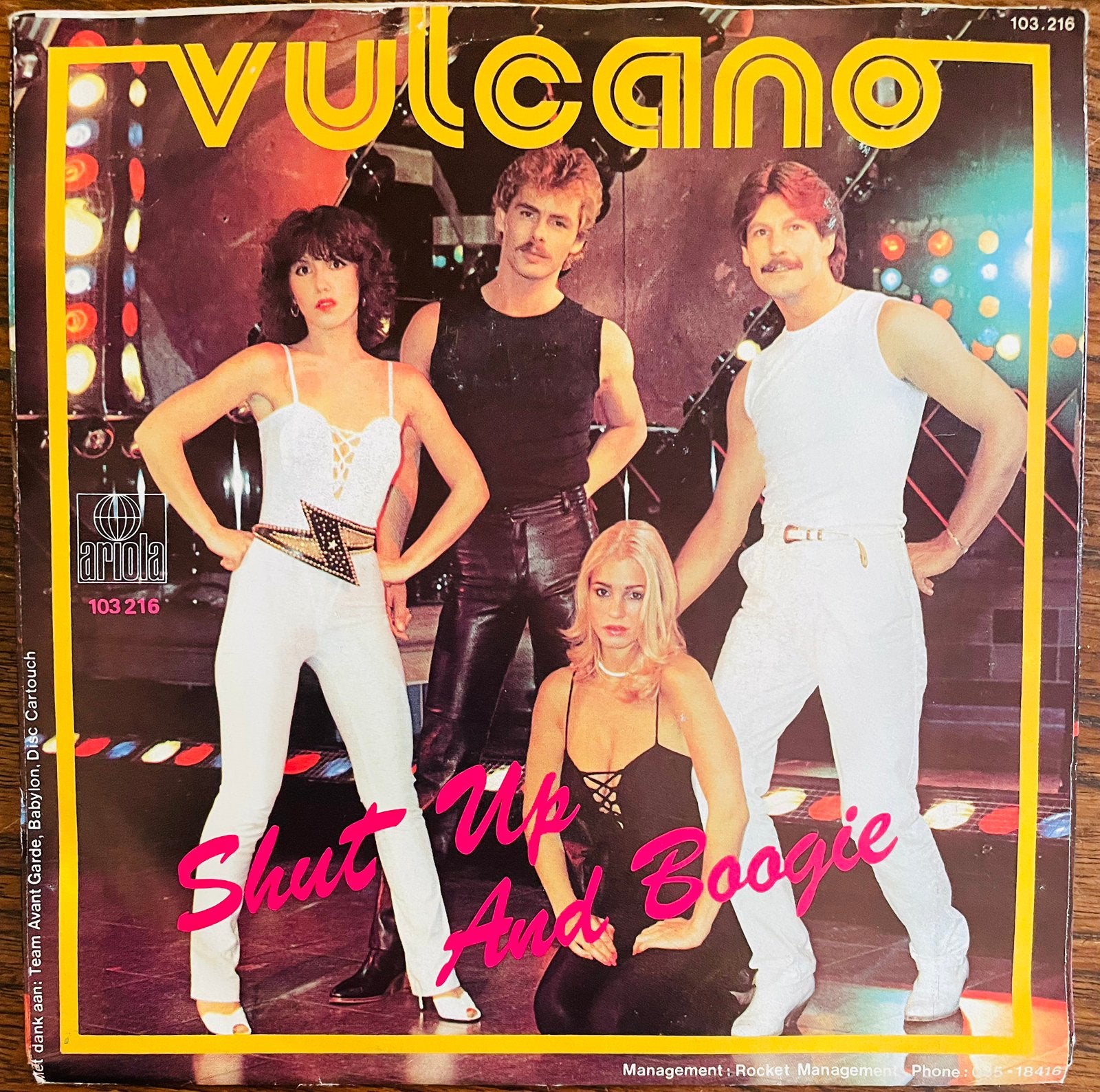 Coloured vinyl single van Vulcano Shut Up And Boogie, Pop, Speciale editie, 7 inch, Ophalen of Verzenden