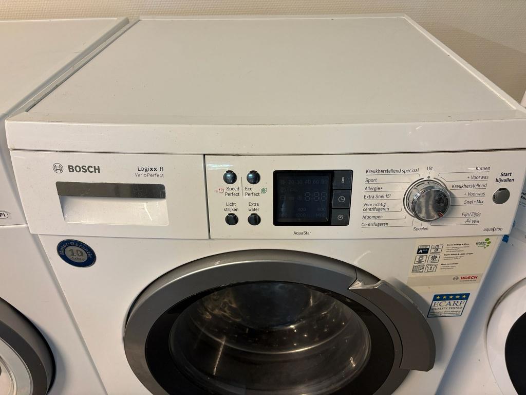 Gebruikte Bosch wasmachine Logixxx 8kg, Ophalen, 1200 tot 1600 toeren, Gebruikt, 8 tot 10 kg
