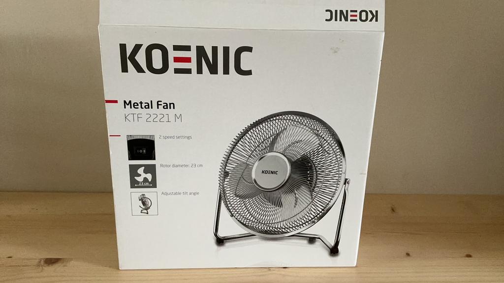 Metalen tafel ventilator, Ophalen of Verzenden, Zo goed als nieuw, Tafelventilator