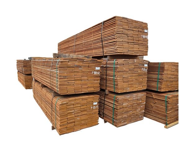 Hardhouten planken fijnbezaagd 2.0x15.0 cm scherp geprijsd!