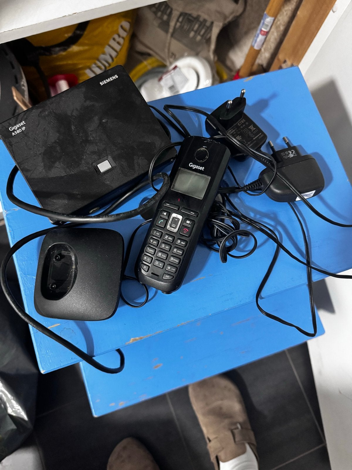 Siemens Gigaset A580 IP DECT telefoon met basisstation, Ophalen, Gebruikt, 1 handset