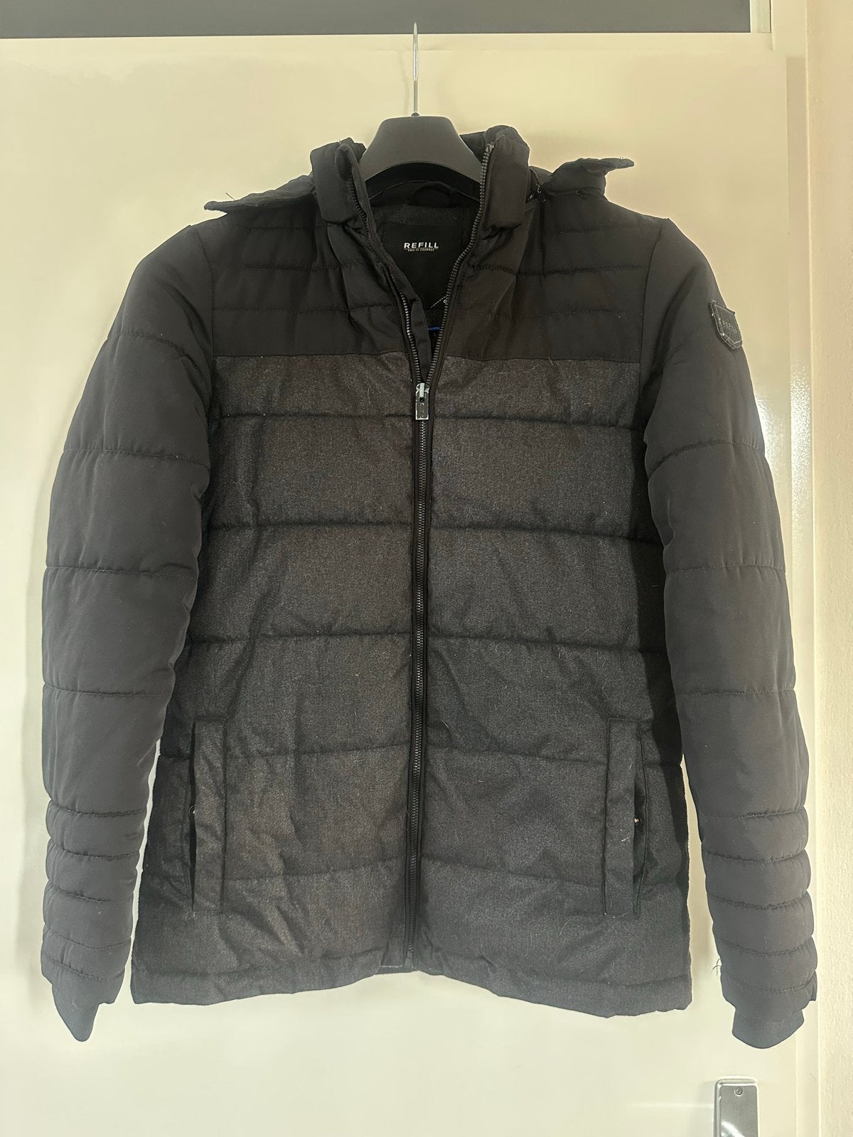 Refill winterjas - Maat s, Ophalen of Verzenden, Zo goed als nieuw, Maat 46 (S) of kleiner, Zwart
