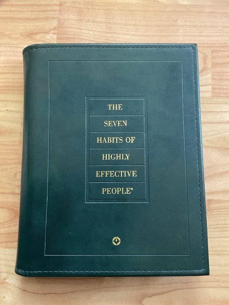 Stephen Covey: The seven habits. Leather bound. Spiraalband, Ophalen of Verzenden, Nieuw, Management, Stephen R. Covey