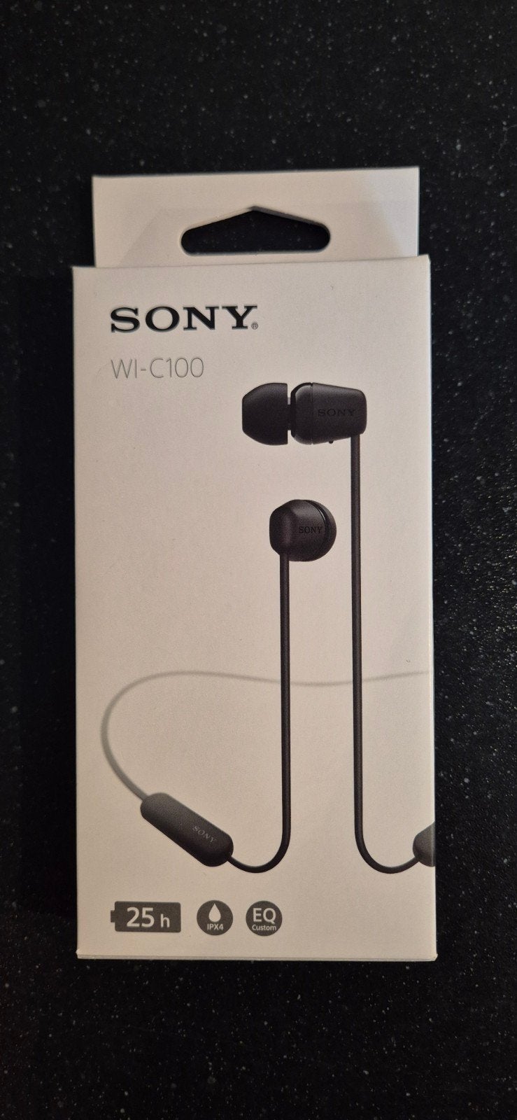 Sony WI-C100 Draadloze In-ear Koptelefoon Zwart, Audio, Tv en Foto, Koptelefoons, Ophalen, In-ear, Nieuw, Draadloos