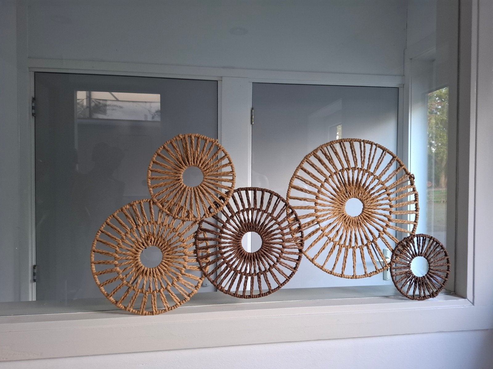 Retro touw decoratie, 74 cm, Decoratieobject, Ophalen of Verzenden, Zo goed als nieuw
