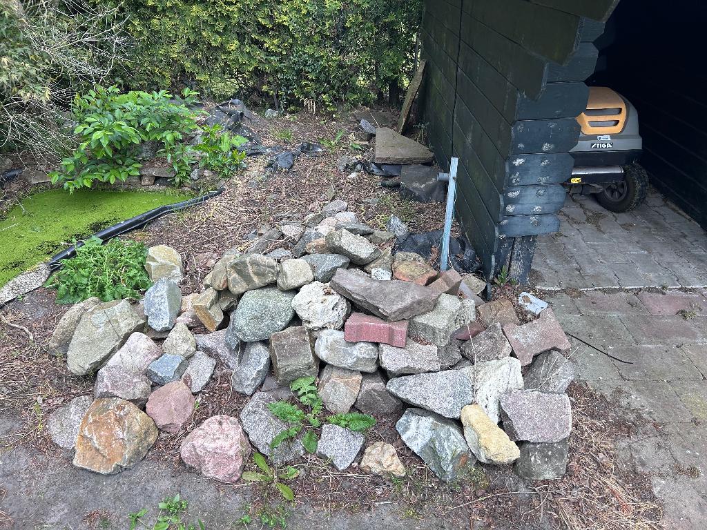 Gratis af te halen keien, Tuin en Terras, Grind, Keien en Split, Ophalen, Gebruikt