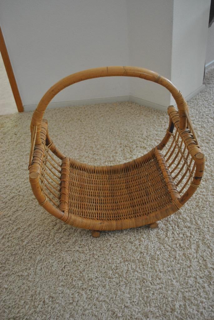 Lectuurmand, vintage, rotan, Ophalen of Verzenden, Huis en Inrichting