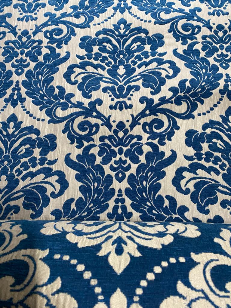 Meubelstof Barok blauw, Ophalen of Verzenden, Nieuw, Blauw, Polyester