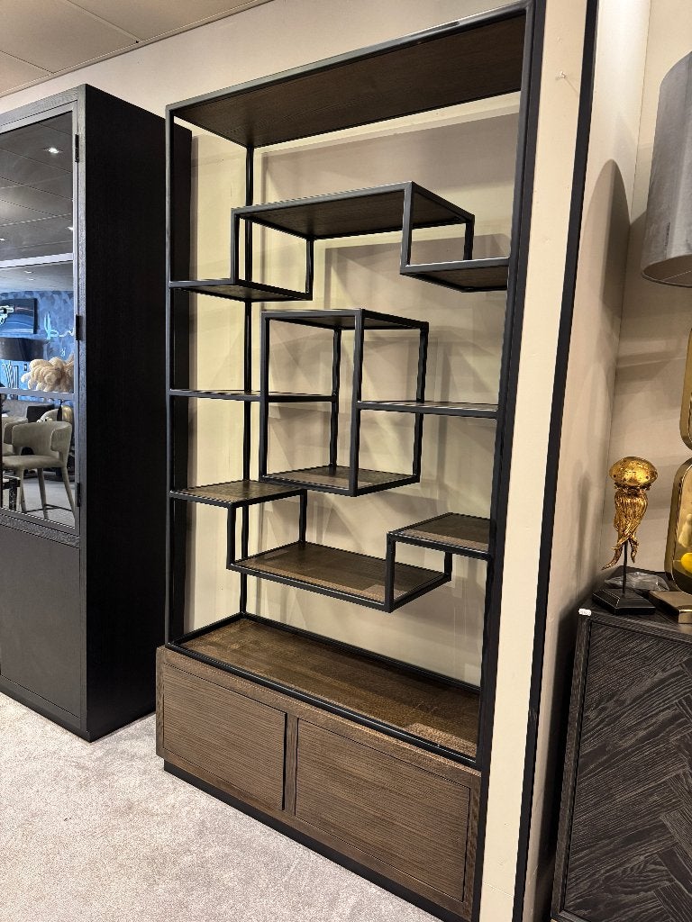 Wandkast Bonvoy brown Richmond Interiors, Ophalen, 200 cm of meer, Nieuw, Minder dan 150 cm