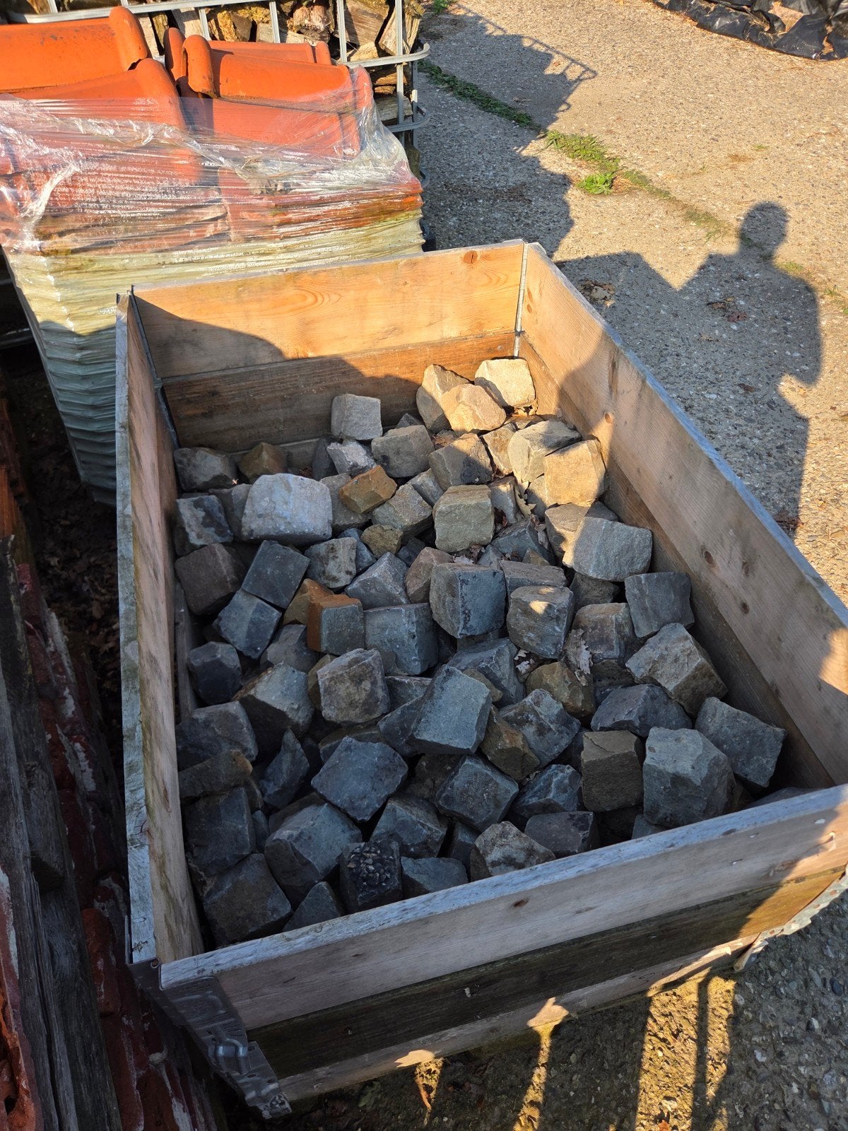 Kinderkopjes. Straatstenen. Siersteentjes, Ophalen, Blauw, Basalt, Kei