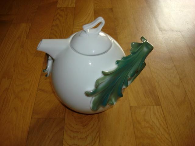 Unieke Theepot met een Blad als Handvat Onbeschadigd Nieuw, Overige typen, Nieuw, Ophalen of Verzenden, Overige stijlen