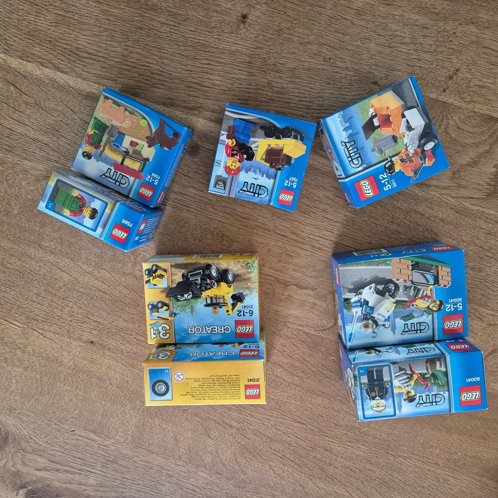 Lego 7566 2x, 31041 2x verkocht, 60041 2x, 5611, 7567, Ophalen