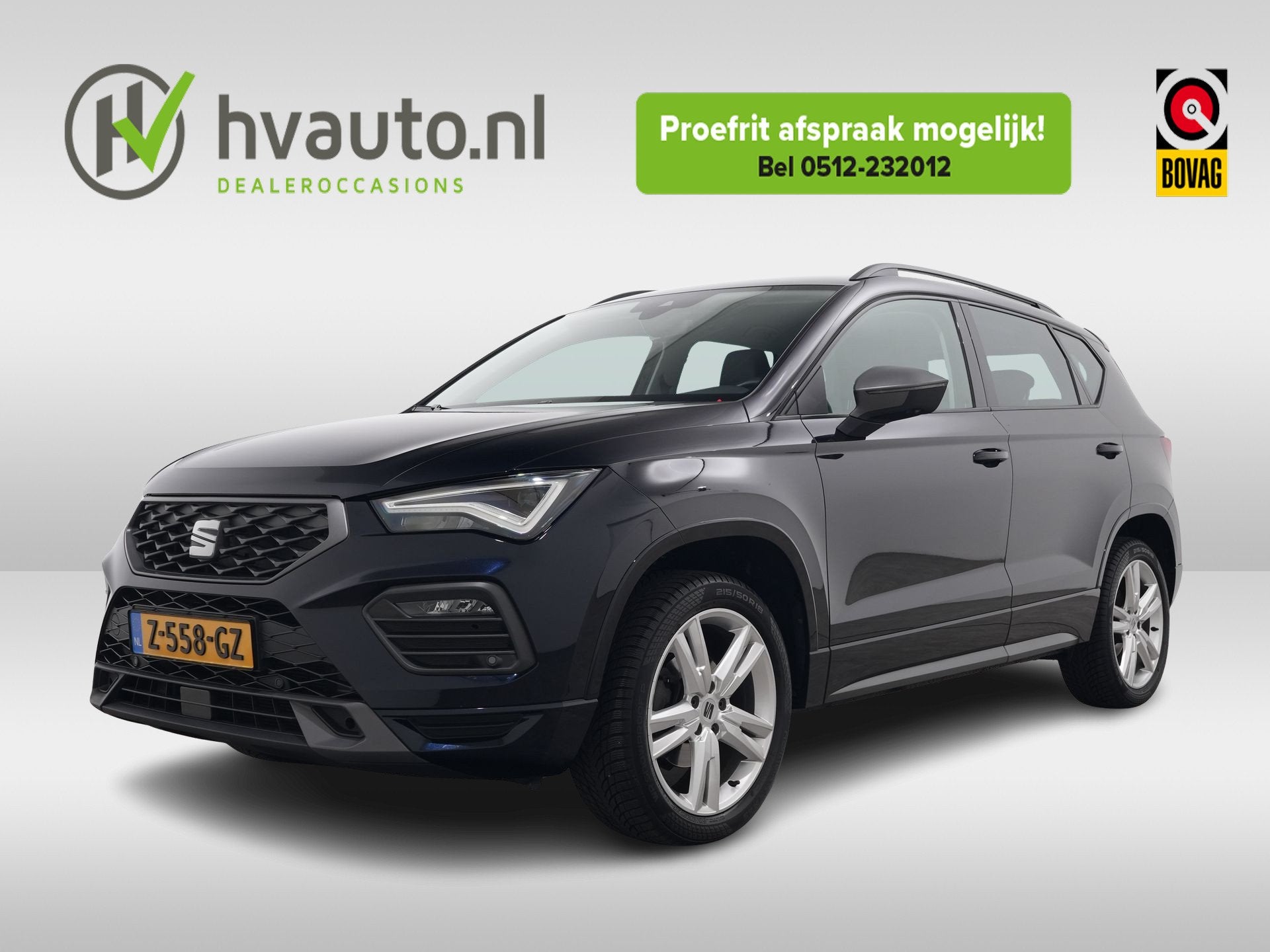 SEAT Ateca 1.5 TSI 150 PK FR DSG7 | Trekhaak | Camera | BEAT, Auto's, Seat, 15 km/l, 4 cilinders, Zwart, Bedrijf
