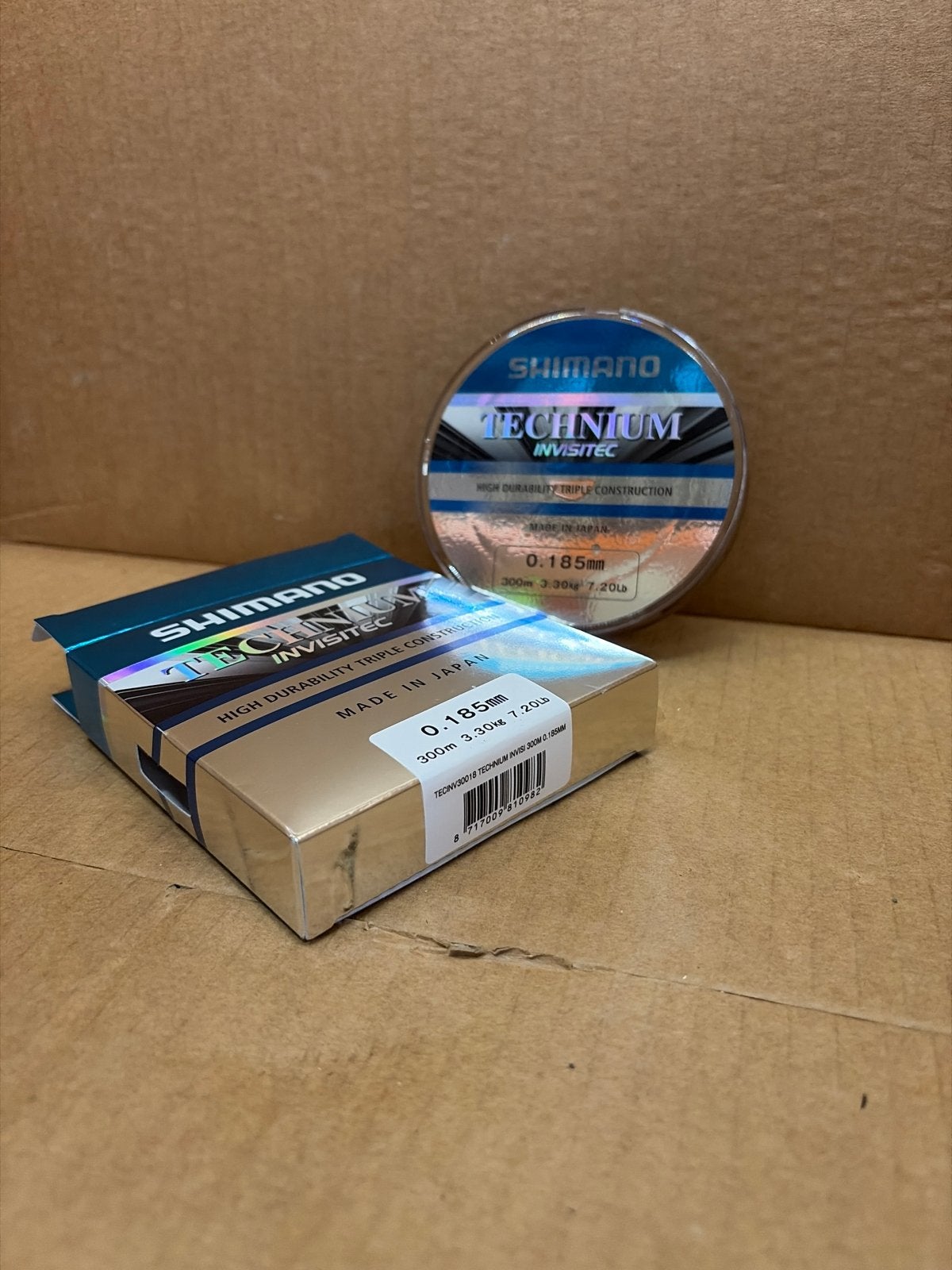 Shimano Technium Invisitec Vislijn 0.185mm 300m 3.30kg, Nieuw, Ophalen of Verzenden, Nvt, Vislijn