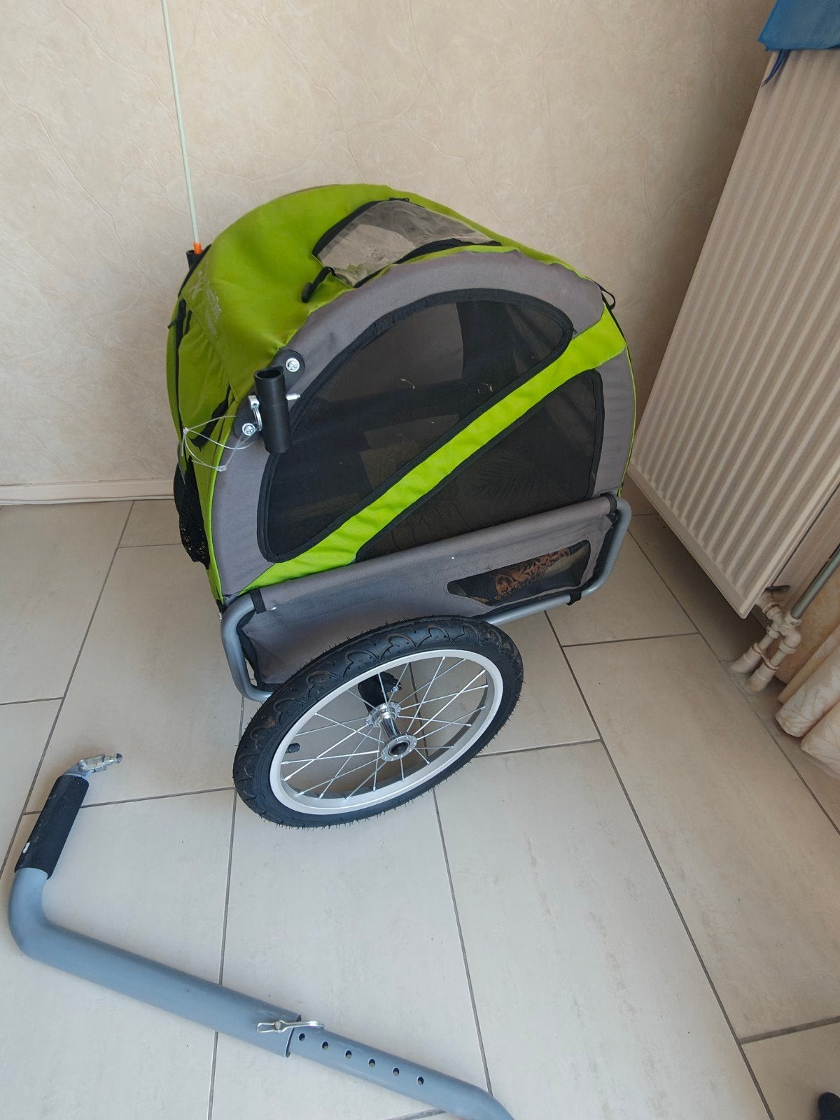 DutchDog Doggyride Hondenkar - Groen, Ophalen, DutchDog Doggyride, Opvouwbaar, 20 tot 40 kg
