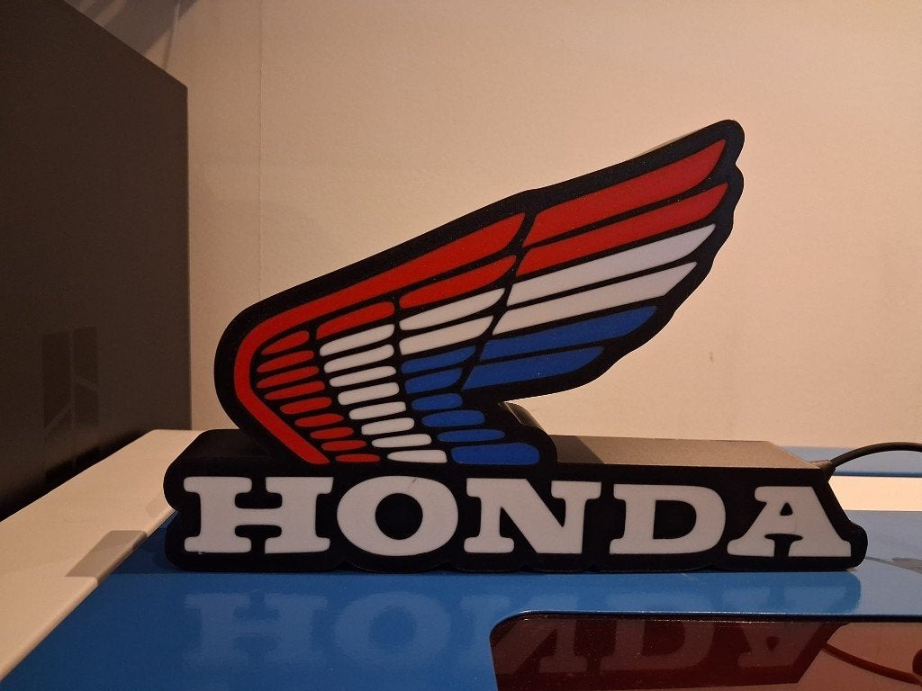 Lichtbak Honda, Verzamelen, Lichtbak of (neon) lamp, Nieuw, Ophalen of Verzenden, Studio Print en Brand