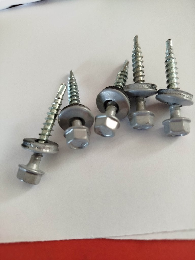 dakpanplaatl schroeven aluminium /lich grijs 35 + 55 mm, 50 tot 100 mm, N, N, Schroeven