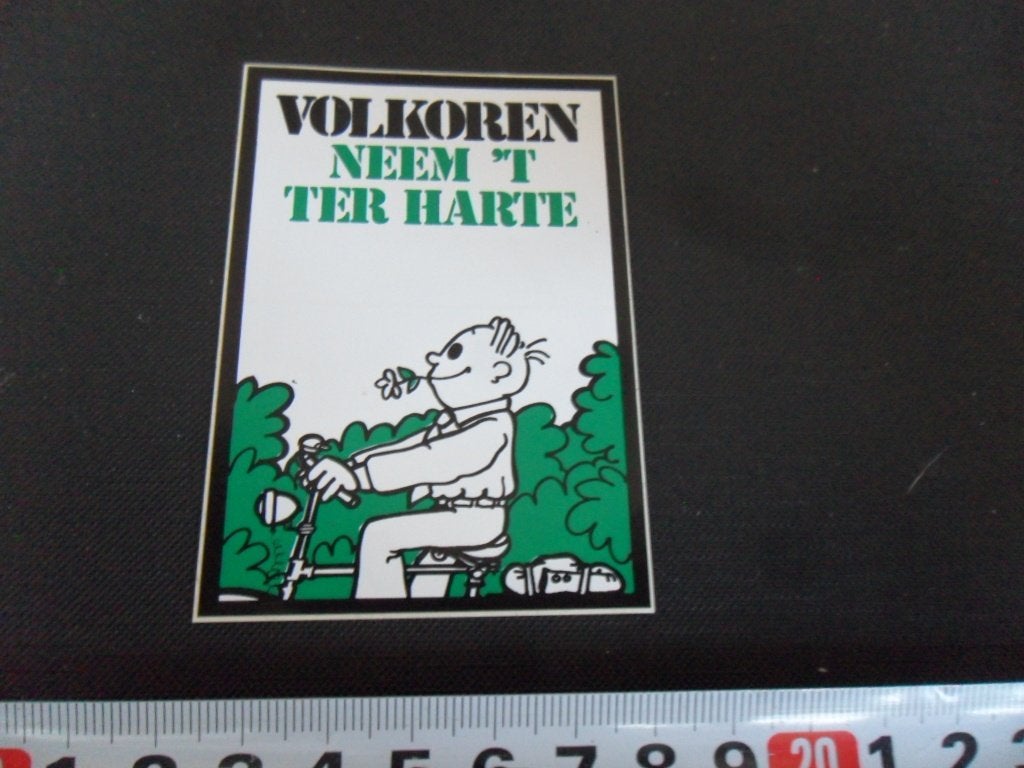 sticker brood volkoren neem 't ter harte strip fiets, Verzamelen, Ophalen of Verzenden, Zo goed als nieuw