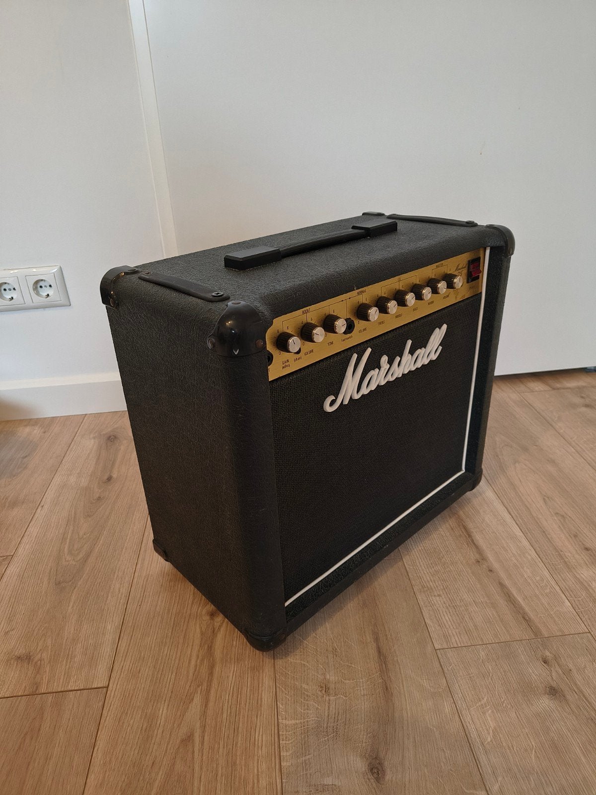 Marshall 75 Reverb Versterker (1987) met Voetpedaal, Ophalen of Verzenden, Zo goed als nieuw, Gitaar, 50 tot 100 watt