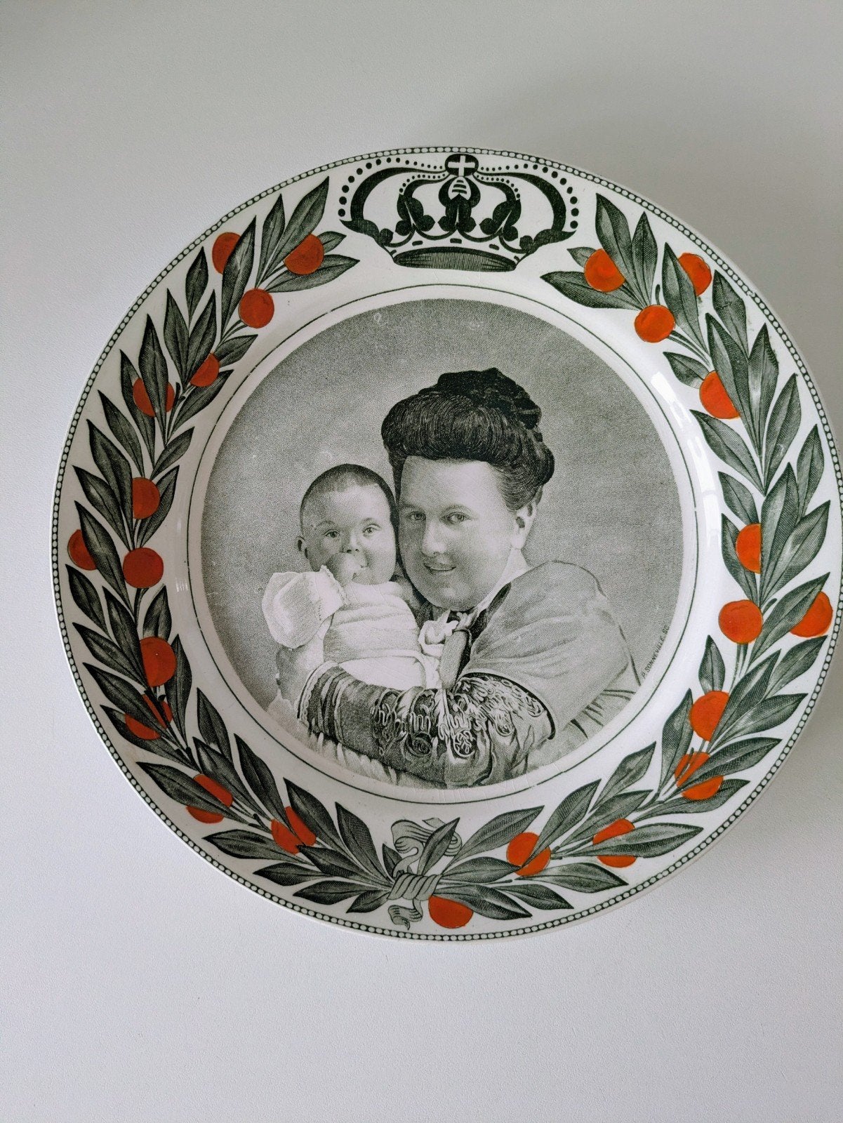 Historisch bord Koningin Wilhelmina en Prinses Juliana, Ophalen of Verzenden
