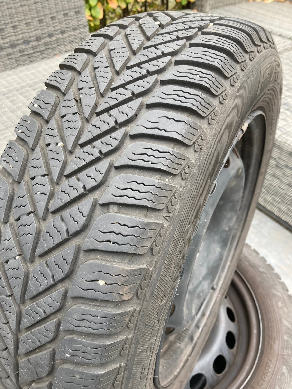 Winterbanden met stalen velg Fiat 500, Auto diversen, Ophalen, Gebruikt